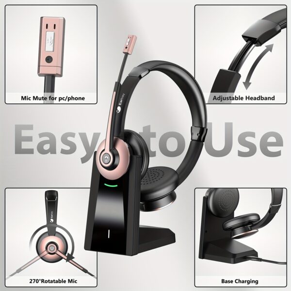 Headphone Wireless  com Base Recarregável - Image 3