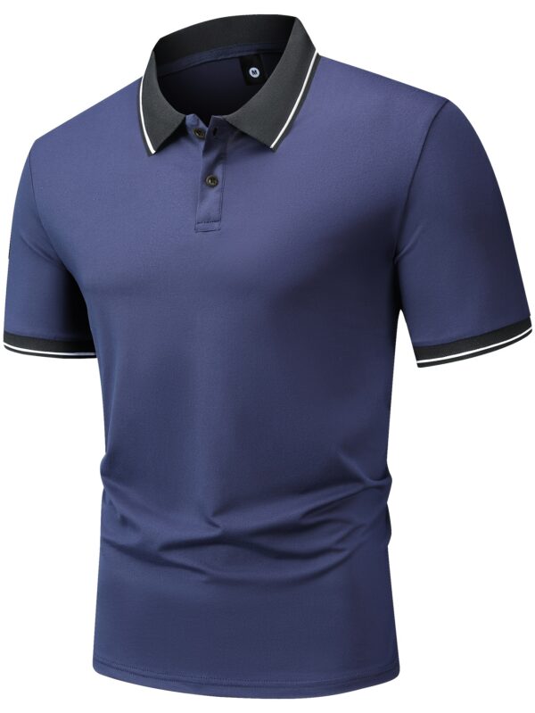Camiseta golfe manga curta gola lapela 6 peças - Image 9