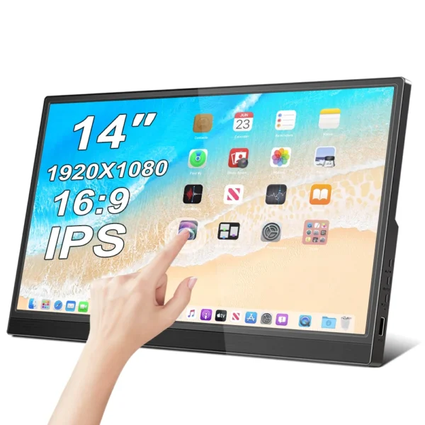 Monitor portátil touchscreen PC / Notebook / Celular - Image 7