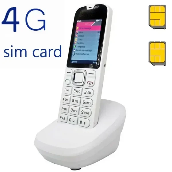 Telefone sem fio GSM cartão SIM fixo móvel - Image 8