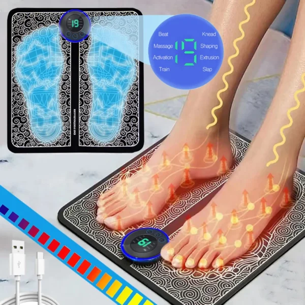 Almofada massageadora de pés elétrica