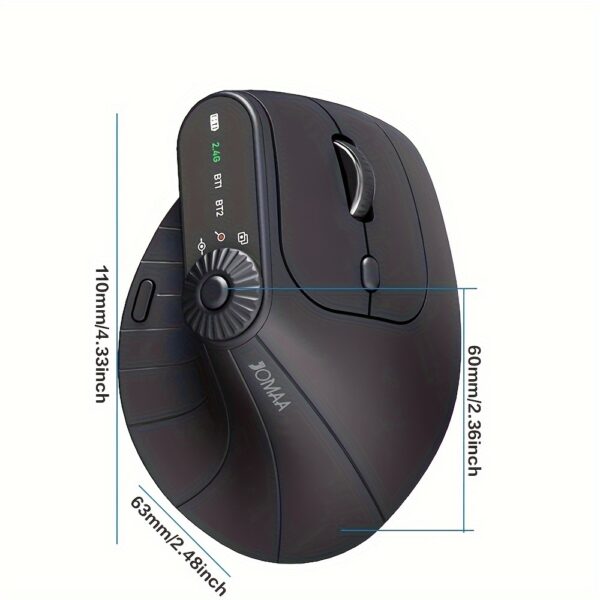 Mouse ergonômico vertical recarregável Sem fio - Image 3